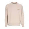 Caterpillar Men's Lightweight Crewneck Sweatshirt Raglan Crewneck Ivory Cream In Brown