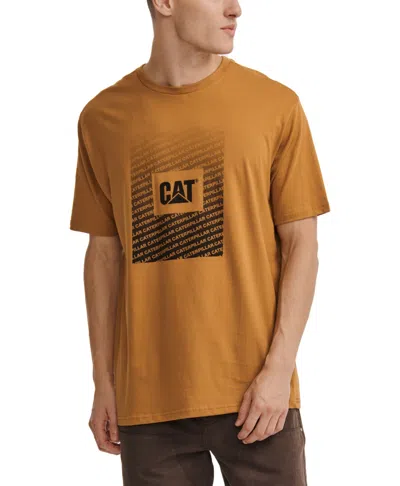 Caterpillar Erpillar Men's Workwear Graphic T-shirt In Bronze