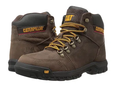 Caterpillar Outline Men's Work Lace-up Boots Seal Brown: 11.5 Ee - Wide In Multi