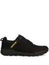 Caterpillar Padded-panel Textured Sneakers In Black
