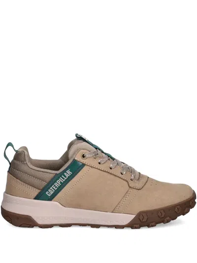 Caterpillar Panelled Trainers In Brown
