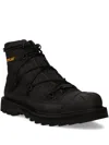 Caterpillar Quilted Lace-up Boots In Black