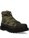 Caterpillar Quilted Lace-up Boots In Green