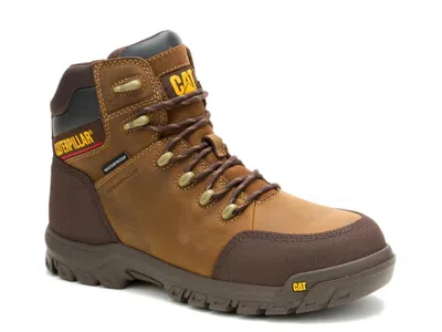 Caterpillar Resorption Waterproof Work Boot In Brown
