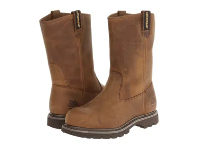 Caterpillar Revolver Steel Toe Women's Work Pull-on Boots Dark Beige Lite Horn: 8.5 B In Brown