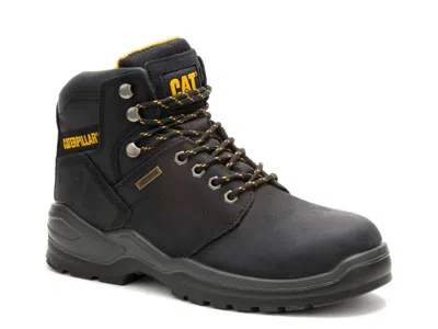 Caterpillar Striver Waterproof Steel Toe Work Boot In Black