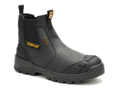 Caterpillar Striver Xl Steel Toe Waterproof Chelsea Work Boot In Black