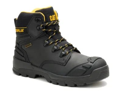 Caterpillar Striver Xl Steel Toe Waterproof Work Boot In Black