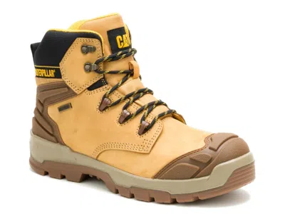 Caterpillar Striver Xl Steel Toe Waterproof Work Boot In Brown