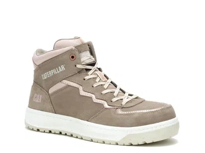 Caterpillar Wide Width Streamline Court Mid Composite Toe Work Sneaker In Multi