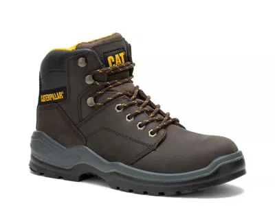 Caterpillar Wide Width Striver Steel Toe Work Boot In Brown
