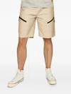 Caterpillar Zip-pocket Shorts In Neutral