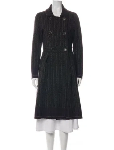 Pre-owned Catherine André Merino Wool Coat In Black