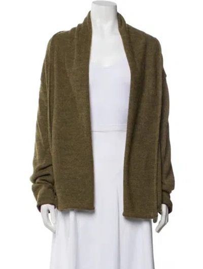 Pre-owned Catherine André Open Front Sweater In Green