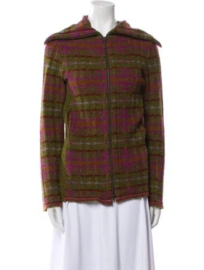 Pre-owned Catherine André Plaid Print Jacket In Multi