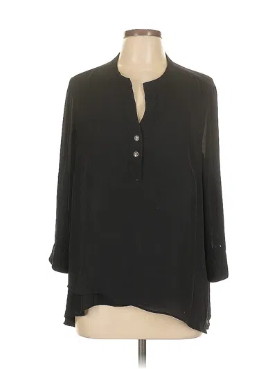 Pre-owned Catherine Catherine Malandrino 3/4 Sleeve Blouse In Black