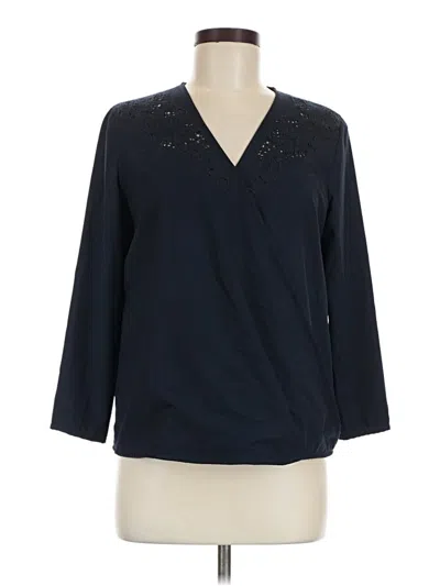 Pre-owned Catherine Catherine Malandrino 3/4 Sleeve Blouse In Blue