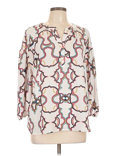 Pre-owned Catherine Catherine Malandrino 3/4 Sleeve Blouse In Ivory