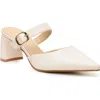 Catherine Catherine Malandrino Belky Buckle Mule Pump In Beige