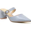 Catherine Catherine Malandrino Belky Buckle Mule Pump In Dusty Blue