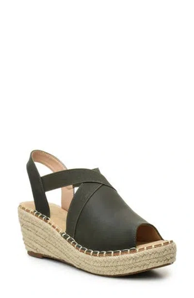 Catherine Catherine Malandrino Boady Espadrille Wedge Sandal In Olive