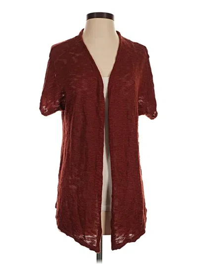 Catherine Catherine Malandrino Cardigan Sweater In Burgundy