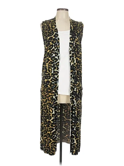 Pre-owned Catherine Catherine Malandrino Cardigan Sweater In Gold