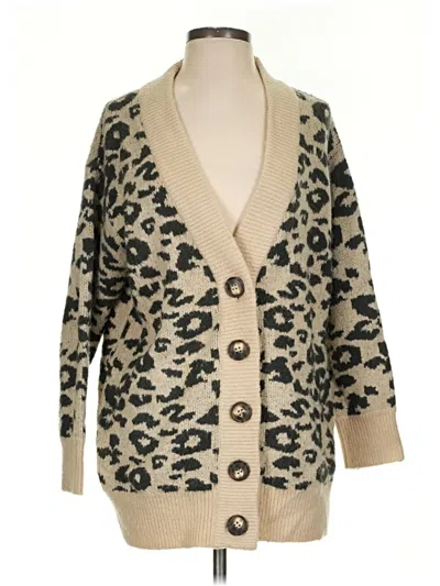 Pre-owned Catherine Catherine Malandrino Cardigan Sweater In Tan