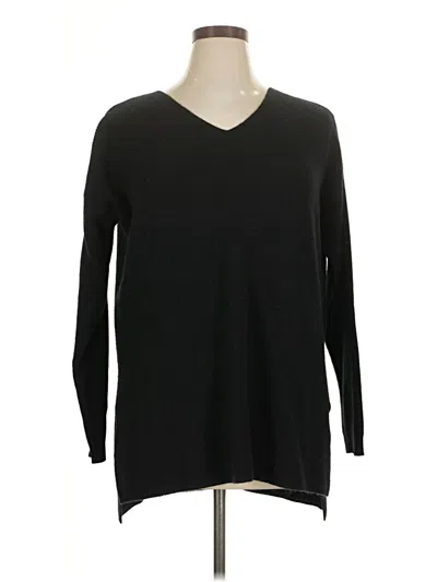 Pre-owned Catherine Catherine Malandrino Cashmere Pullover Sweater In Black