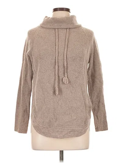 Pre-owned Catherine Catherine Malandrino Cashmere Pullover Sweater In Tan