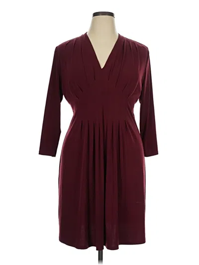 Pre-owned Catherine Catherine Malandrino Casual Dress In Burgundy