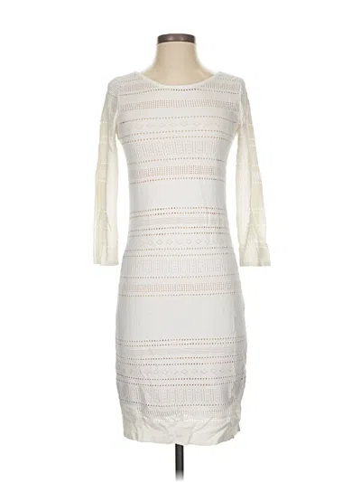 Pre-owned Catherine Catherine Malandrino Casual Dress In White