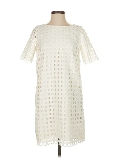 Pre-owned Catherine Catherine Malandrino Casual Dress In White