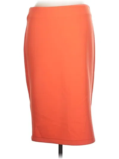 Pre-owned Catherine Catherine Malandrino Casual Skirt In Orange