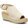 Catherine Catherine Malandrino Celio Platform Wedge Sandal In Natural