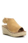 Catherine Catherine Malandrino Cirkly Espadrille Wedge Sandal In Sand Nubuck