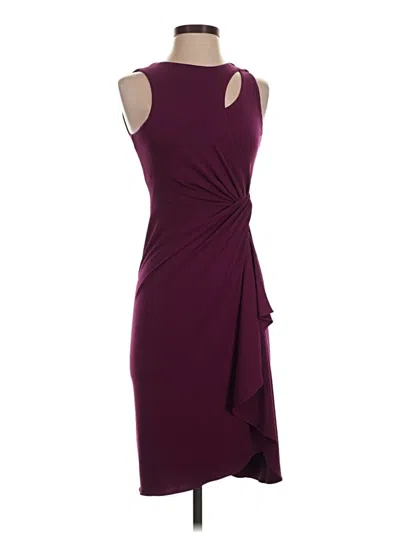 Pre-owned Catherine Catherine Malandrino Cocktail Dress In Burgundy