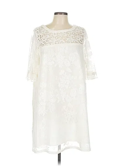 Pre-owned Catherine Catherine Malandrino Cocktail Dress In White