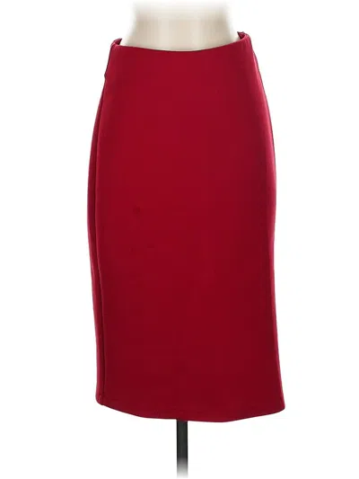 Pre-owned Catherine Catherine Malandrino Formal Skirt In Burgundy