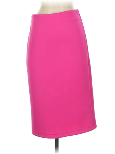 Pre-owned Catherine Catherine Malandrino Formal Skirt In Pink
