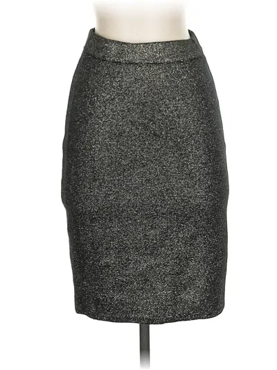 Pre-owned Catherine Catherine Malandrino Formal Skirt In Silver