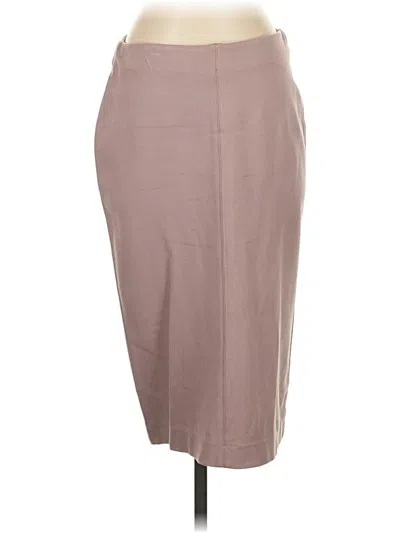 Pre-owned Catherine Catherine Malandrino Formal Skirt In Tan