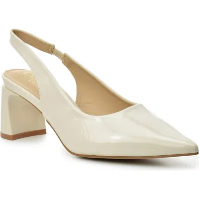 Catherine Catherine Malandrino Kildly Slingback Pump In Cream Patent