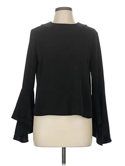 Pre-owned Catherine Catherine Malandrino Long Sleeve Blouse In Black