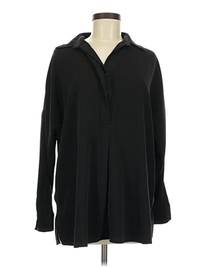 Pre-owned Catherine Catherine Malandrino Long Sleeve Blouse In Black