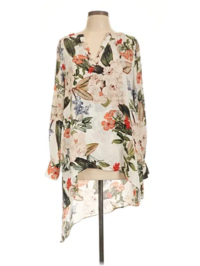 Pre-owned Catherine Catherine Malandrino Long Sleeve Blouse In Ivory