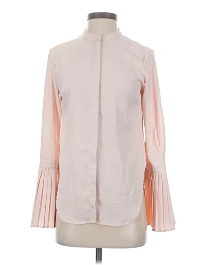 Pre-owned Catherine Catherine Malandrino Long Sleeve Blouse In Pink