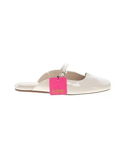 Pre-owned Catherine Catherine Malandrino Mule/clog In Ivory