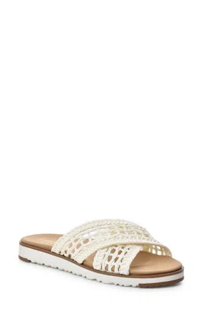 Catherine Catherine Malandrino Nettie Woven Slide Sandal In White
