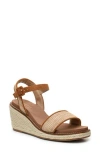 Catherine Catherine Malandrino Octobo Platform Wedge Espadrille Sandal In Tan
